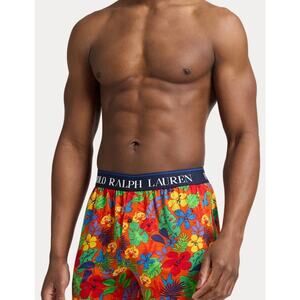 Polo Ralph Lauren Floral Orange Print Cotton Modal Knit Boxer